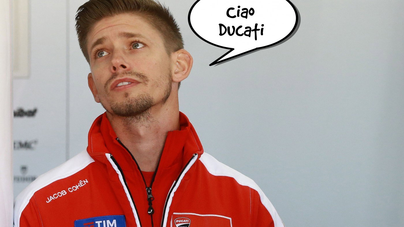 Casey Stoner leaves Ducati